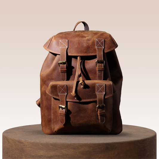 Robert | Vintage Organisierte Leder | Rucksack