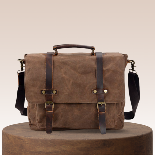 Clark | Vintage gewachste Canvas Messenger Bag