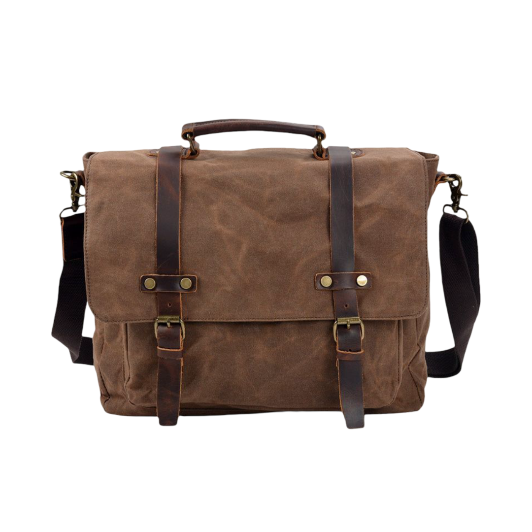 Clark | Vintage gewachste Canvas Messenger Bag