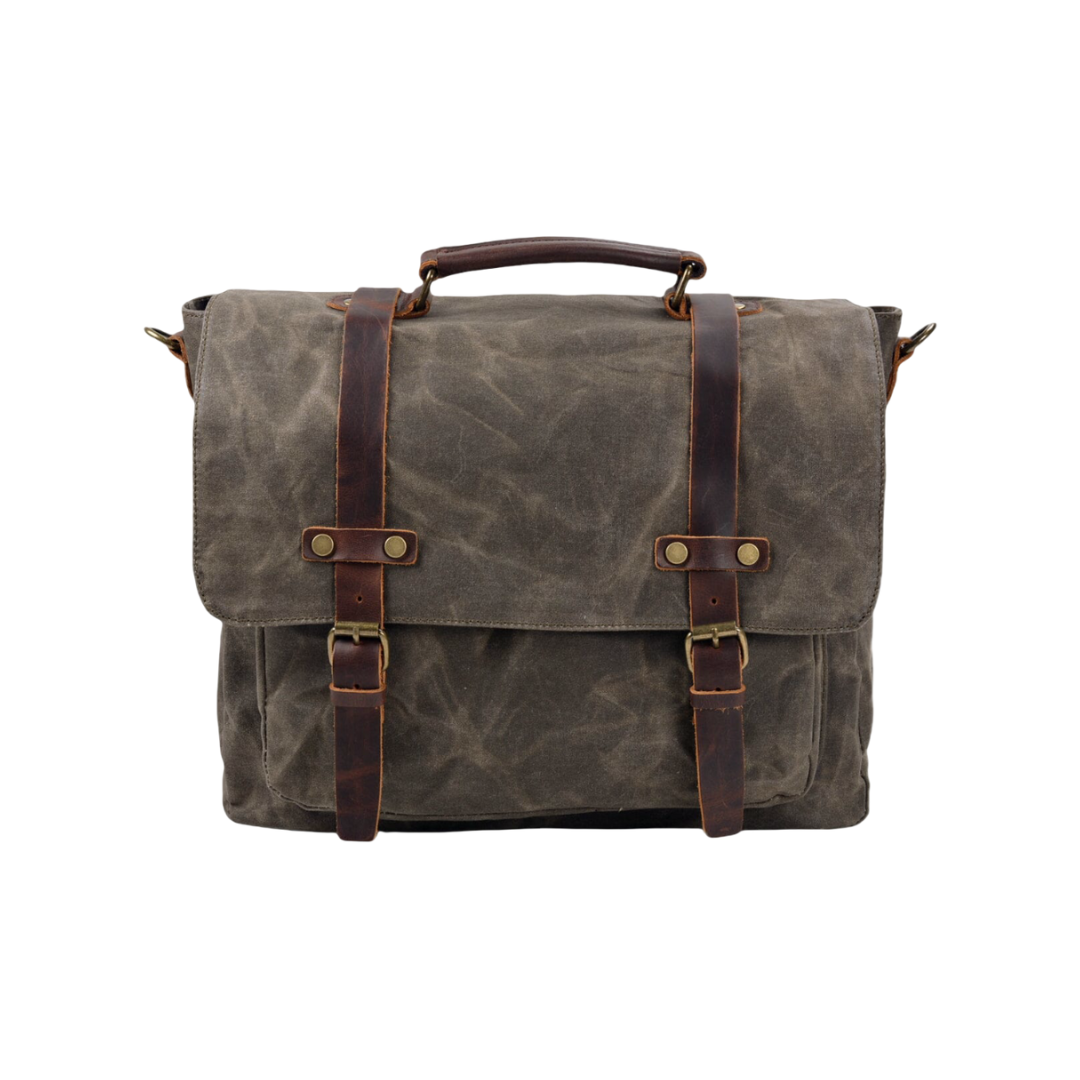 Clark | Vintage gewachste Canvas Messenger Bag