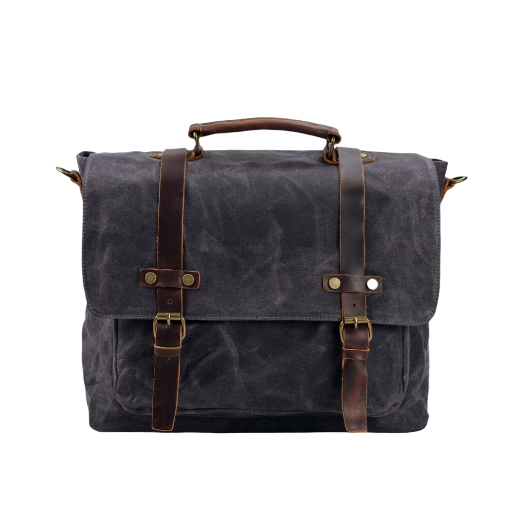 Clark | Vintage gewachste Canvas Messenger Bag