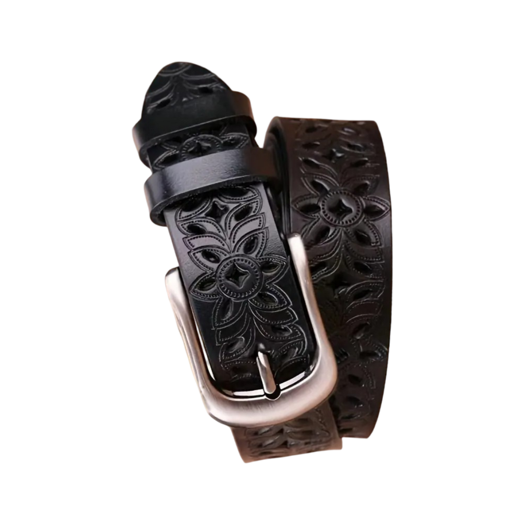 Ava | Echtes Leder schmaler Gürtel