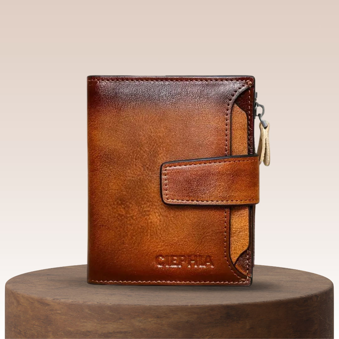 Callum | Vintage Leder RFID Dreifach-Wallet