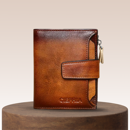Callum | Vintage Leder RFID Dreifach-Wallet