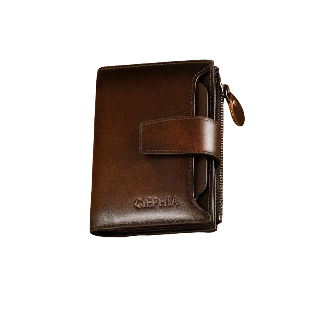 Callum | Vintage Leder RFID Dreifach-Wallet
