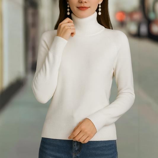 Heather Ultra Soft Classic Pullover Strick-Turtleneck-Pullover
