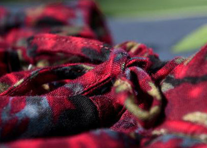 Damen Frühling Doppellagiger Floral Druck Rock