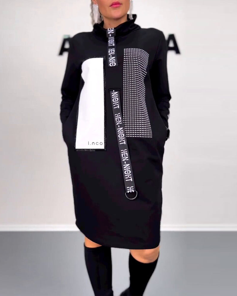 Lässiges Etuikleid mit Kordelzug