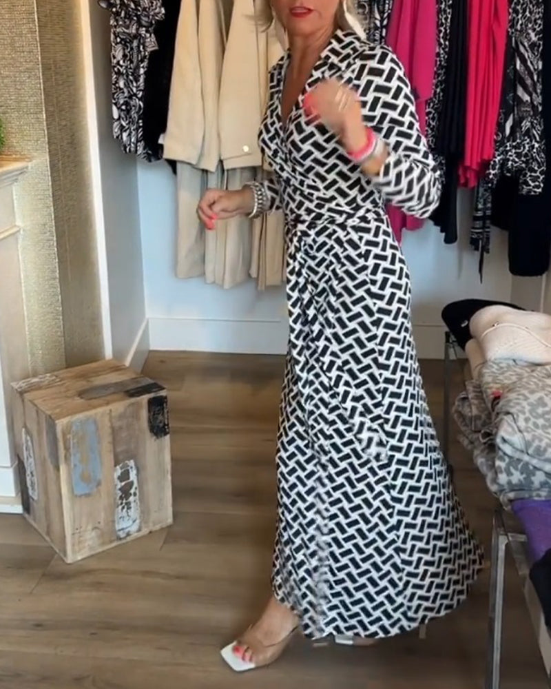 Kleider mit schlank machenden und bedruckten Eigenschaften