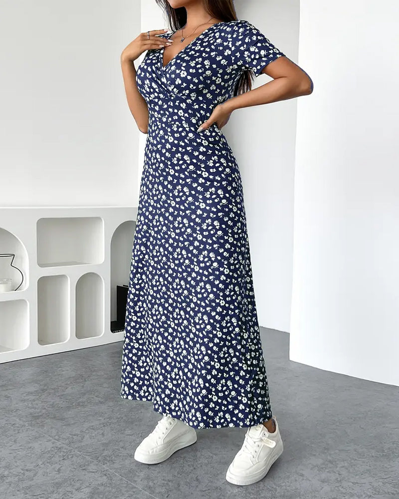 Elegantes Sexy Druckkleid