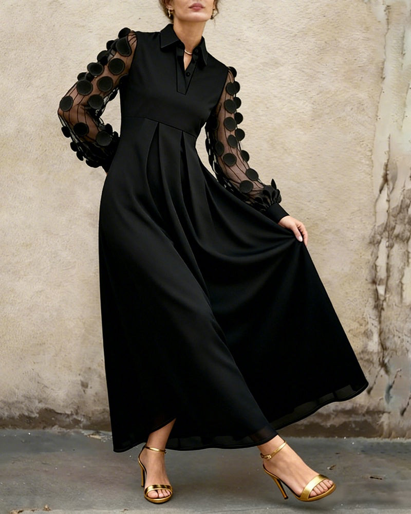 Elegantes und Trendiges V-Ausschnitt Kleid