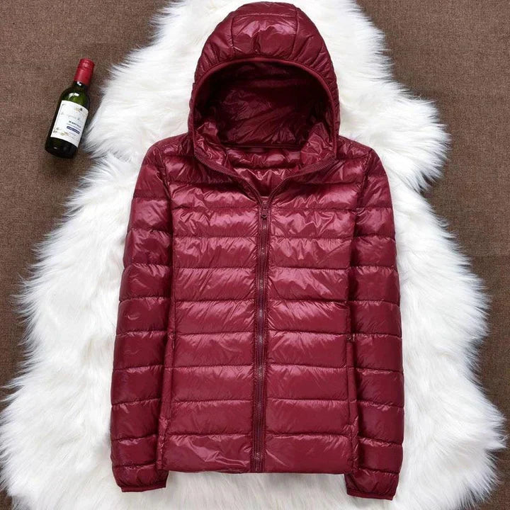 Rosnitha® | Neue Winterjacke mit weißen Entenfedern