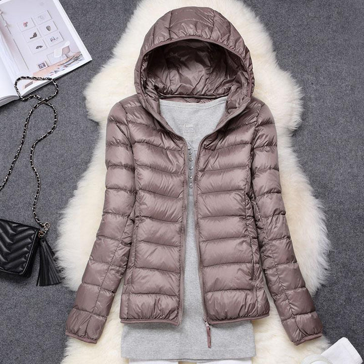 Rosnitha® | Neue Winterjacke mit weißen Entenfedern