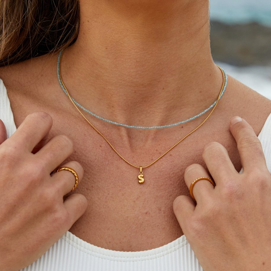 Chic Bubble Letter Halskette