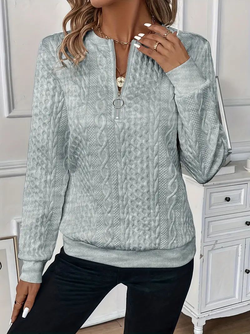 Herald - Eleganter Pullover mit Reißverschluss