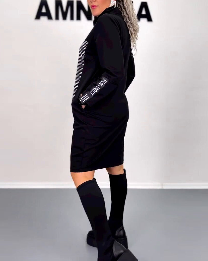 Lässiges Etuikleid mit Kordelzug