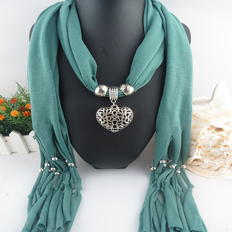 Herz Anhänger Vintage Schal