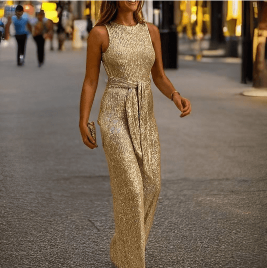 Henrietta - Jumpsuit mit einem Schulterträger und verstellbarem Bund