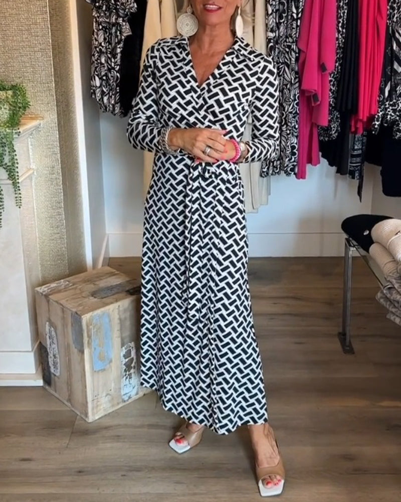 Kleider mit schlank machenden und bedruckten Eigenschaften