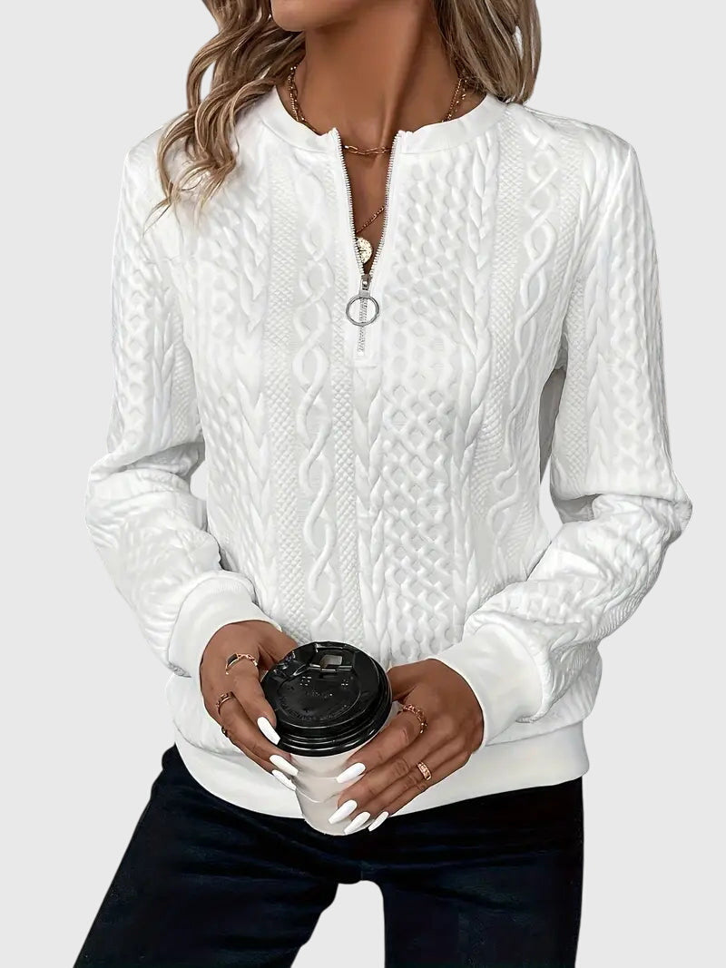 Renate | Pullover mit Reißverschluss