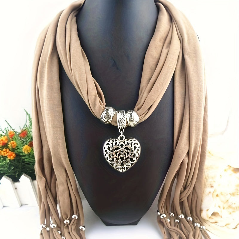 Herz Anhänger Vintage Schal