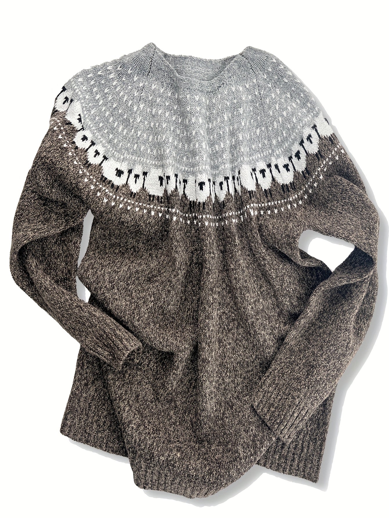 Nordic™ | Eleganter Winterpullover mit Schaf-Jacquardmuster