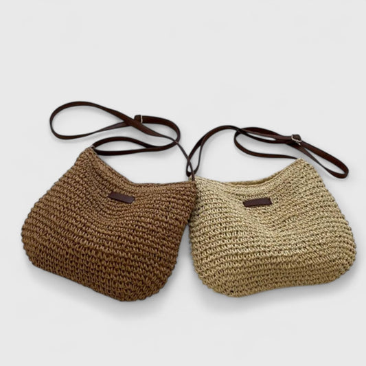 Lina | Handgefertigte Strohtasche