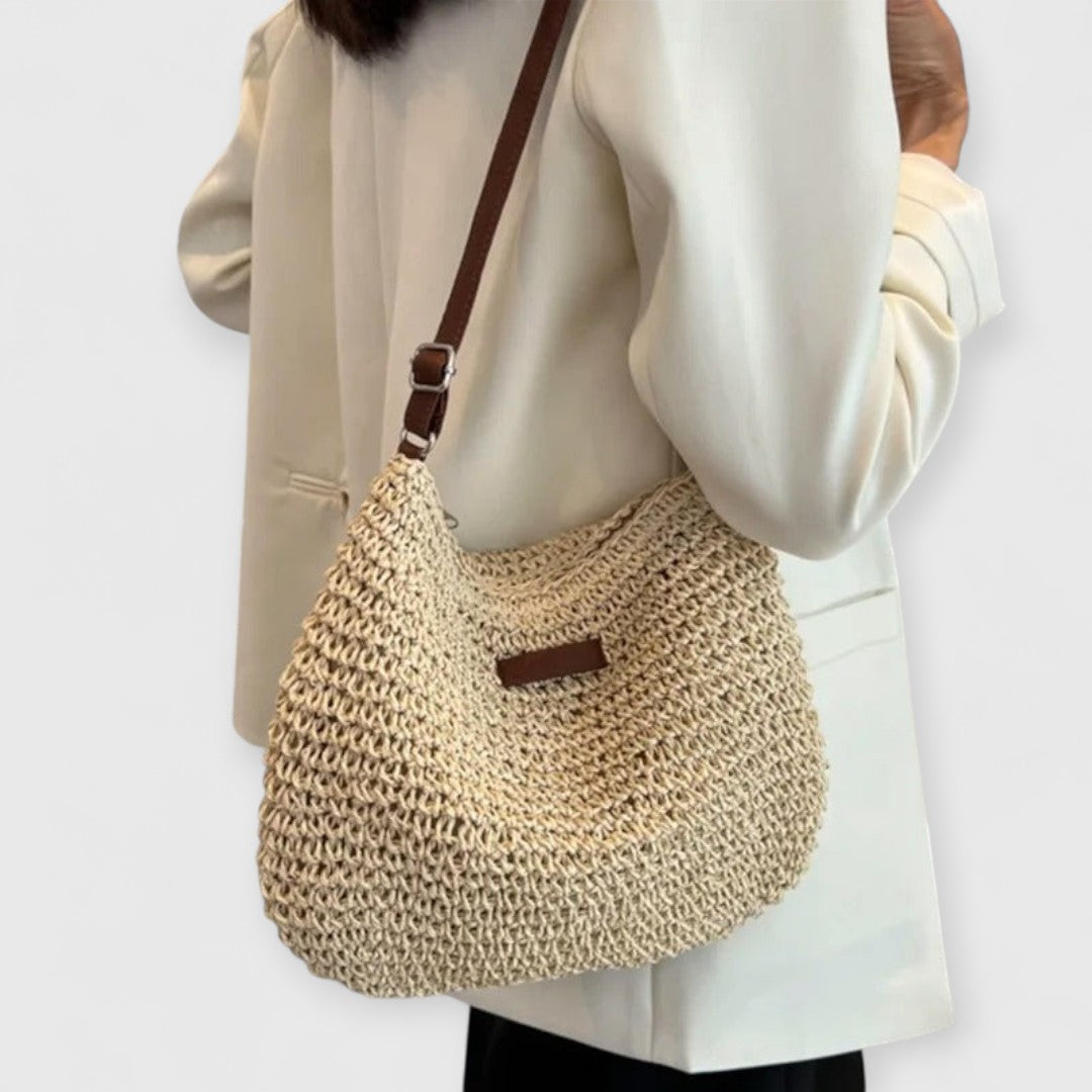 Lina | Handgefertigte Strohtasche