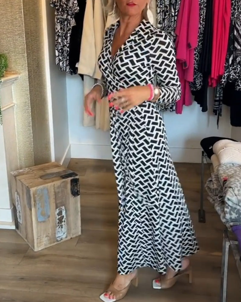 Kleider mit schlank machenden und bedruckten Eigenschaften