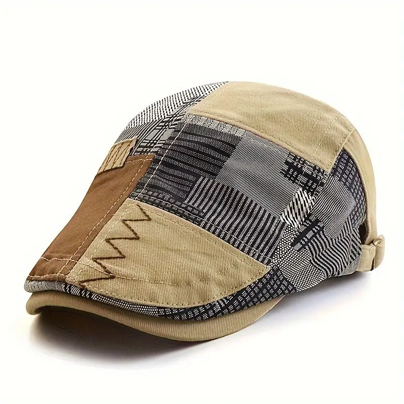 Sandro- Jahrgang Patchwork Zeitungsjunge Kappe
