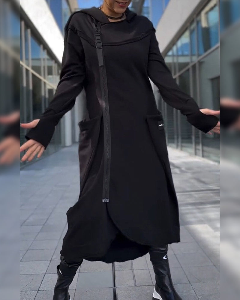 Elegantes, einfarbiges Maxikleid