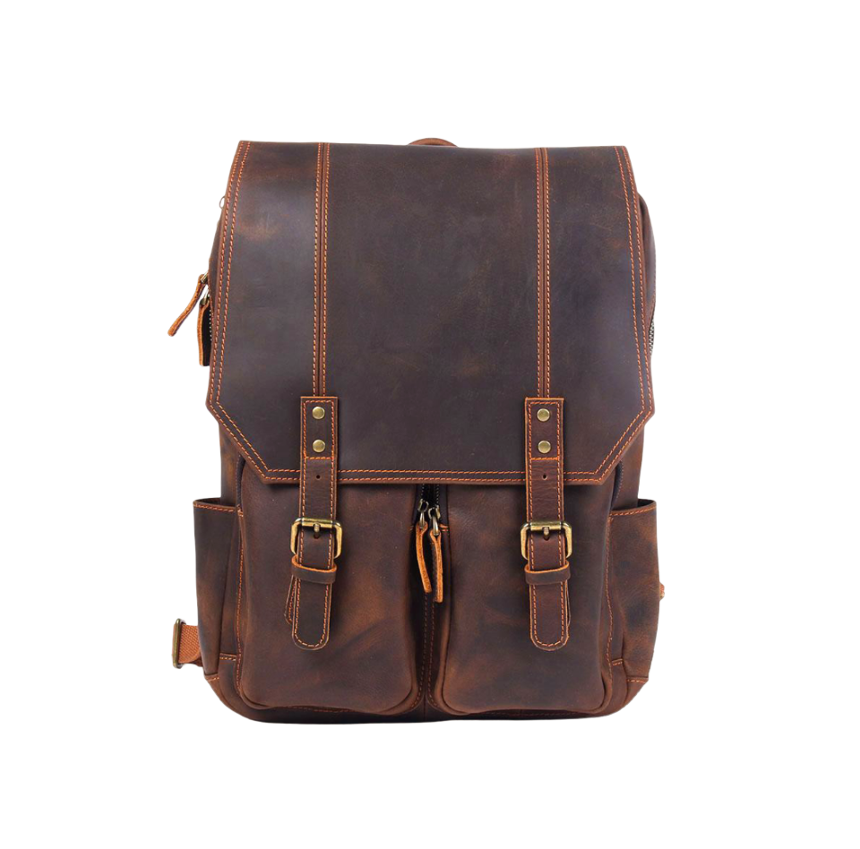 Biefeld | Vintage-Stil Leder Rucksack für den Alltag
