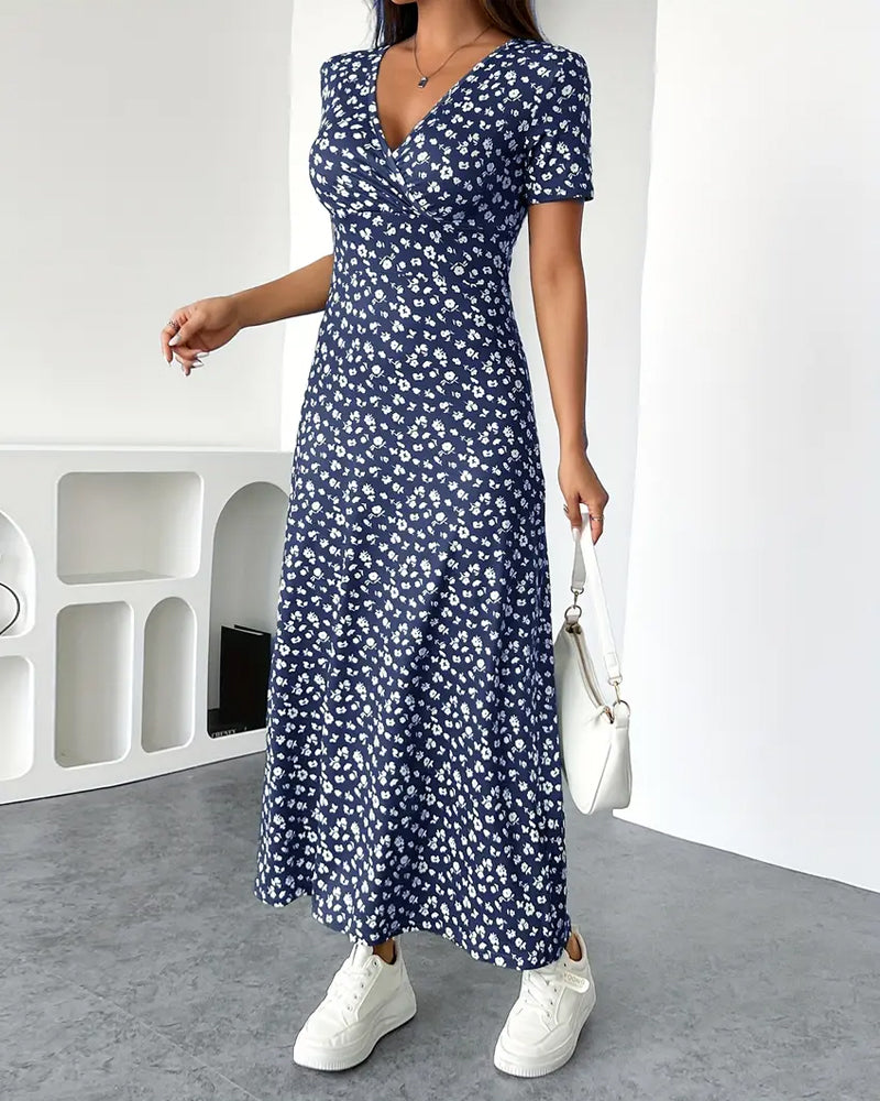 Elegantes Sexy Druckkleid