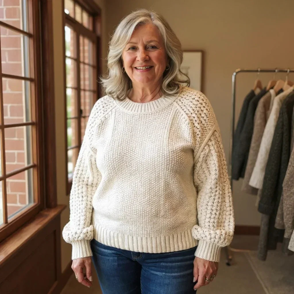 Der Helen Pullover — Sanft strukturiert