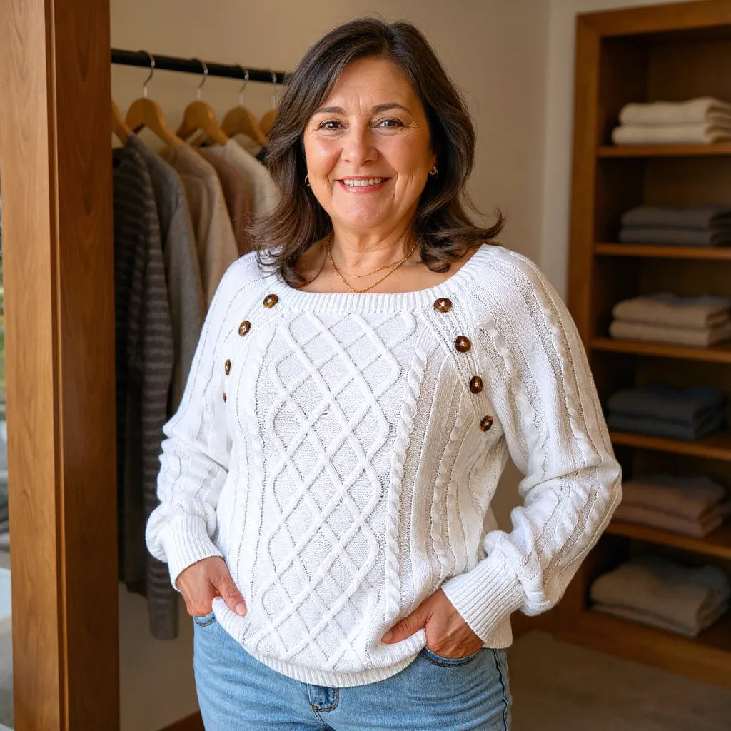 Der Elaine Pullover — Gemütliches Kabelstrick