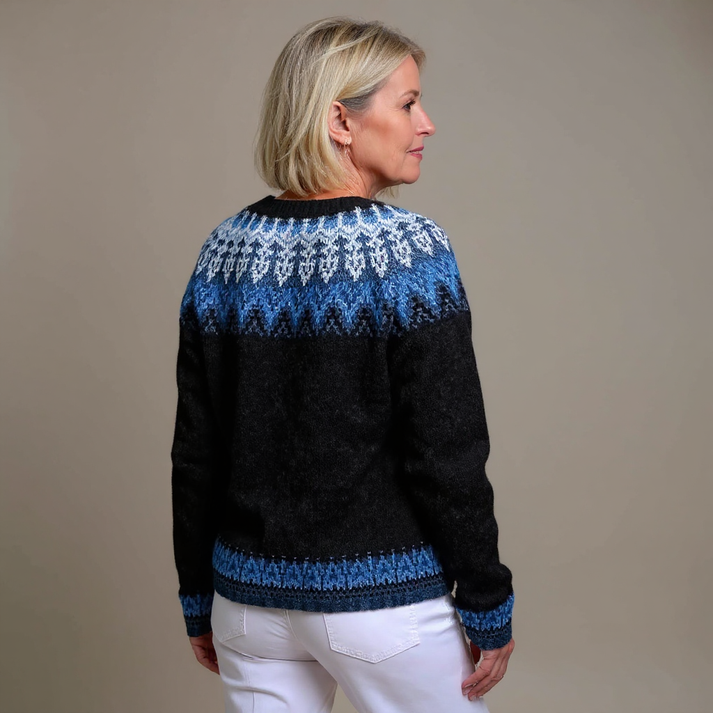 Susan | Vintage Handgefertigter Isländischer Cardigan