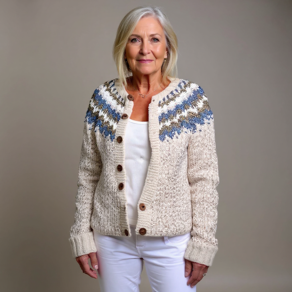Janet | Vintage Isländischer Cardigan