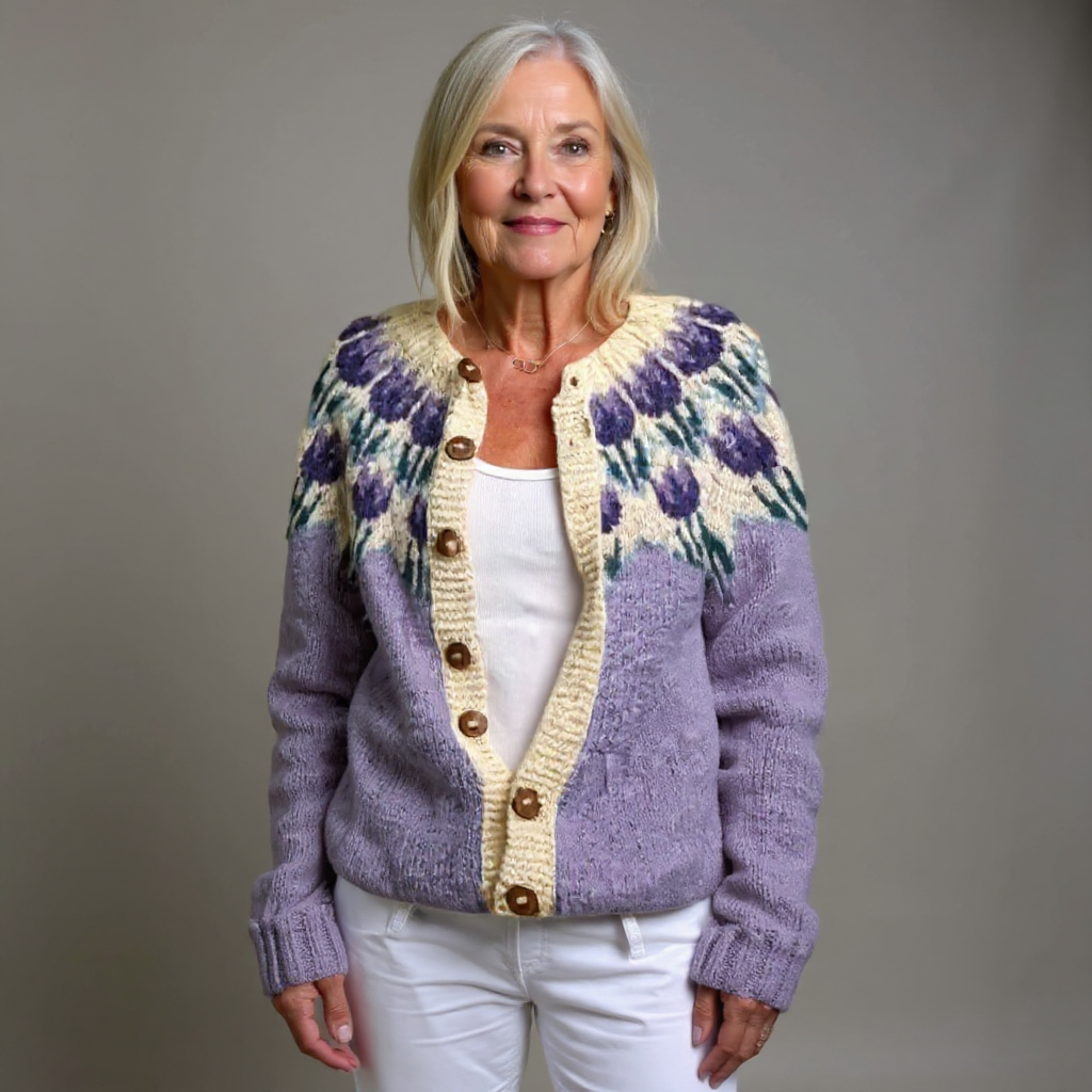 Janice | Vintage Isländischer Cardigan