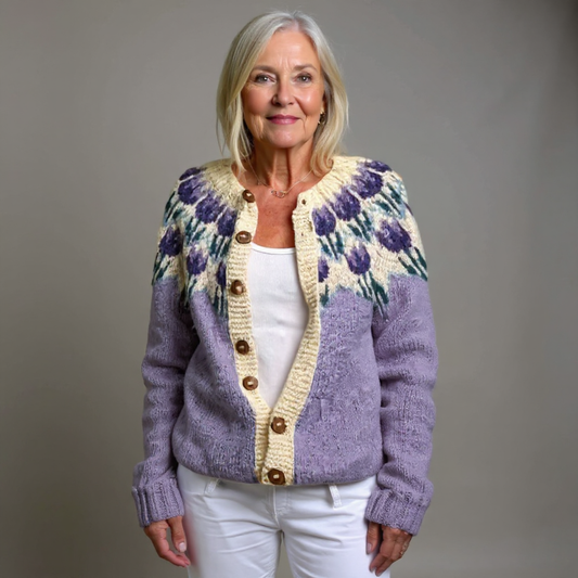 Janice | Vintage Isländischer Cardigan