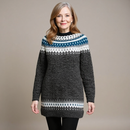 Gillian | Vintage Isländischer Pullover