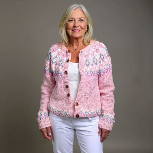 Diane | Pink Comfort Cardigan