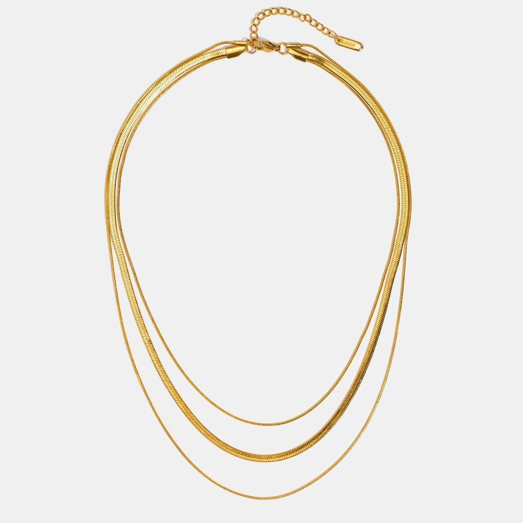 Gold Mehrschichtiges Halsband