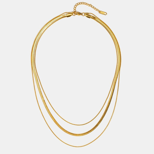 Gold Mehrschichtiges Halsband