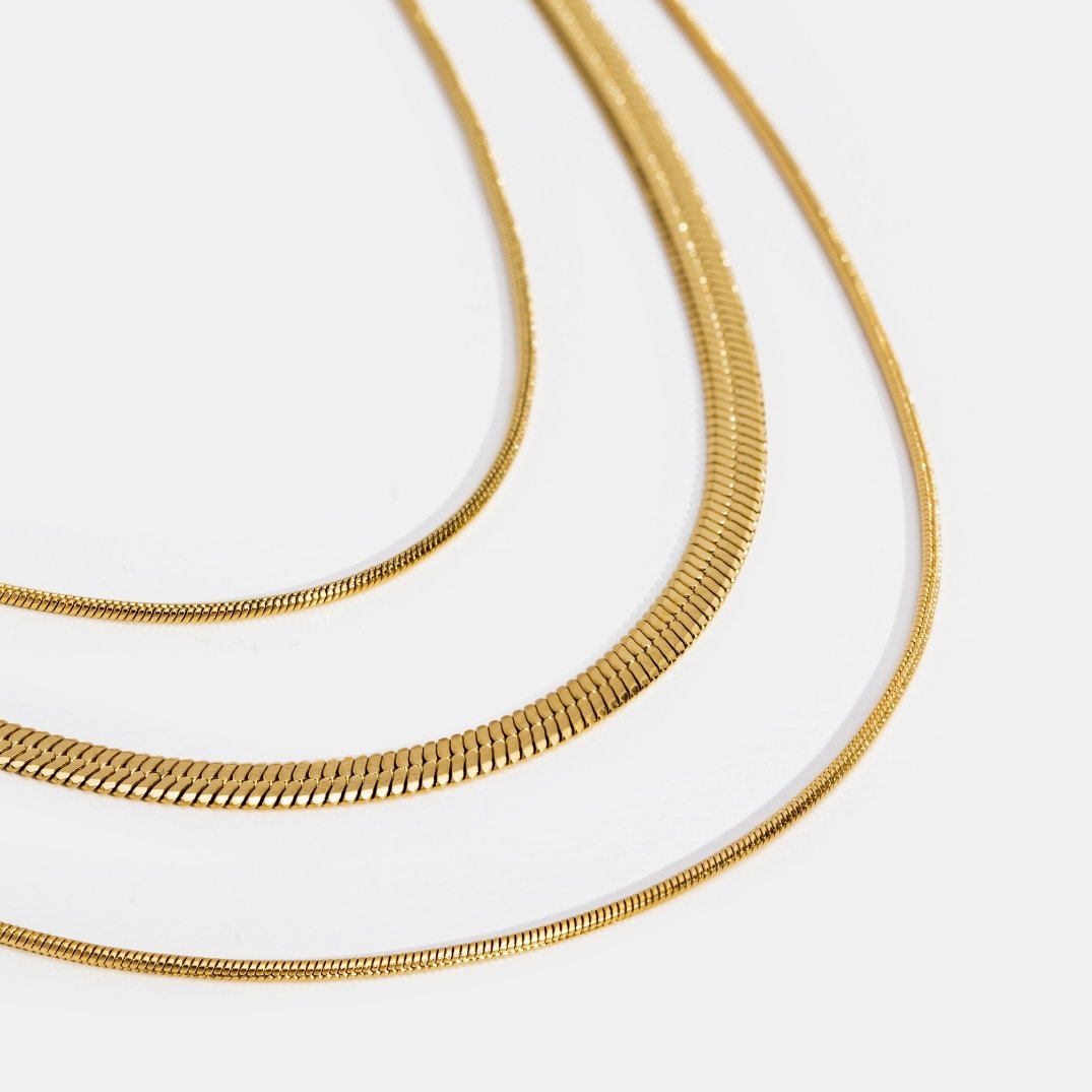 Gold Mehrschichtiges Halsband