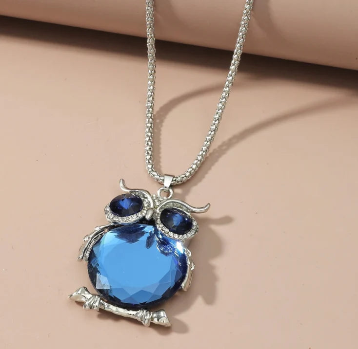 Moonstone Owl Necklace