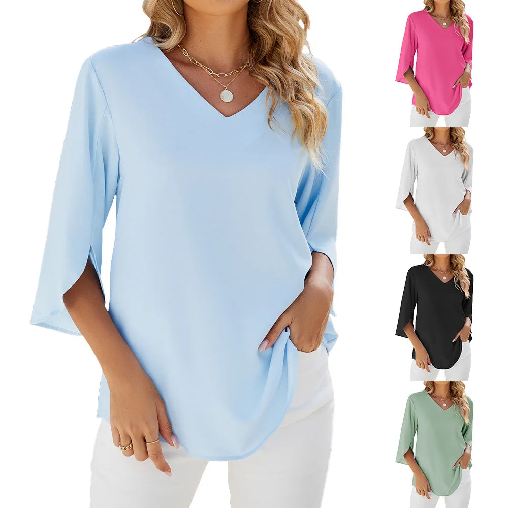 Esmira | Bluse mit V-Ausschnitt