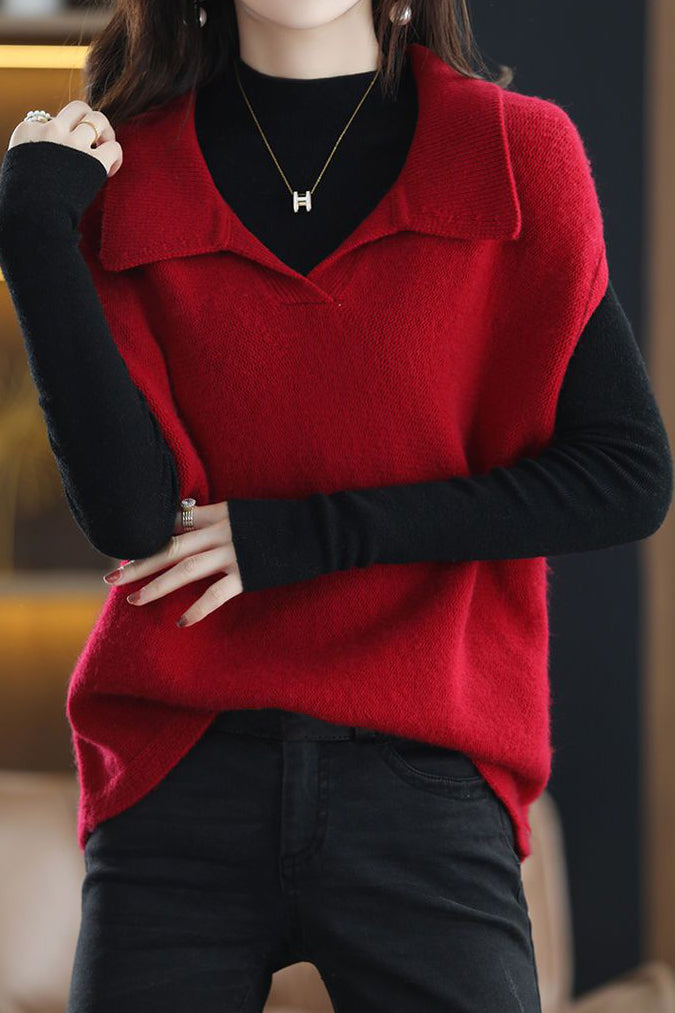 Lässige ärmellose Weste