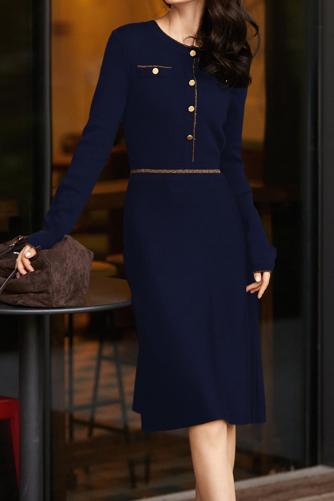 Elegantes Strickkleid