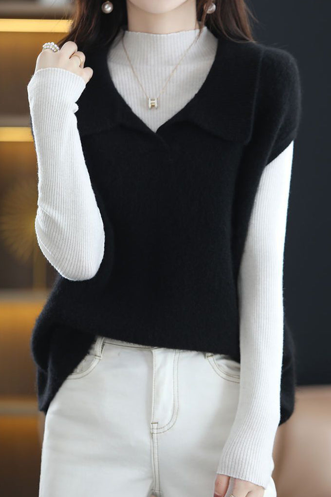 Lässige ärmellose Weste