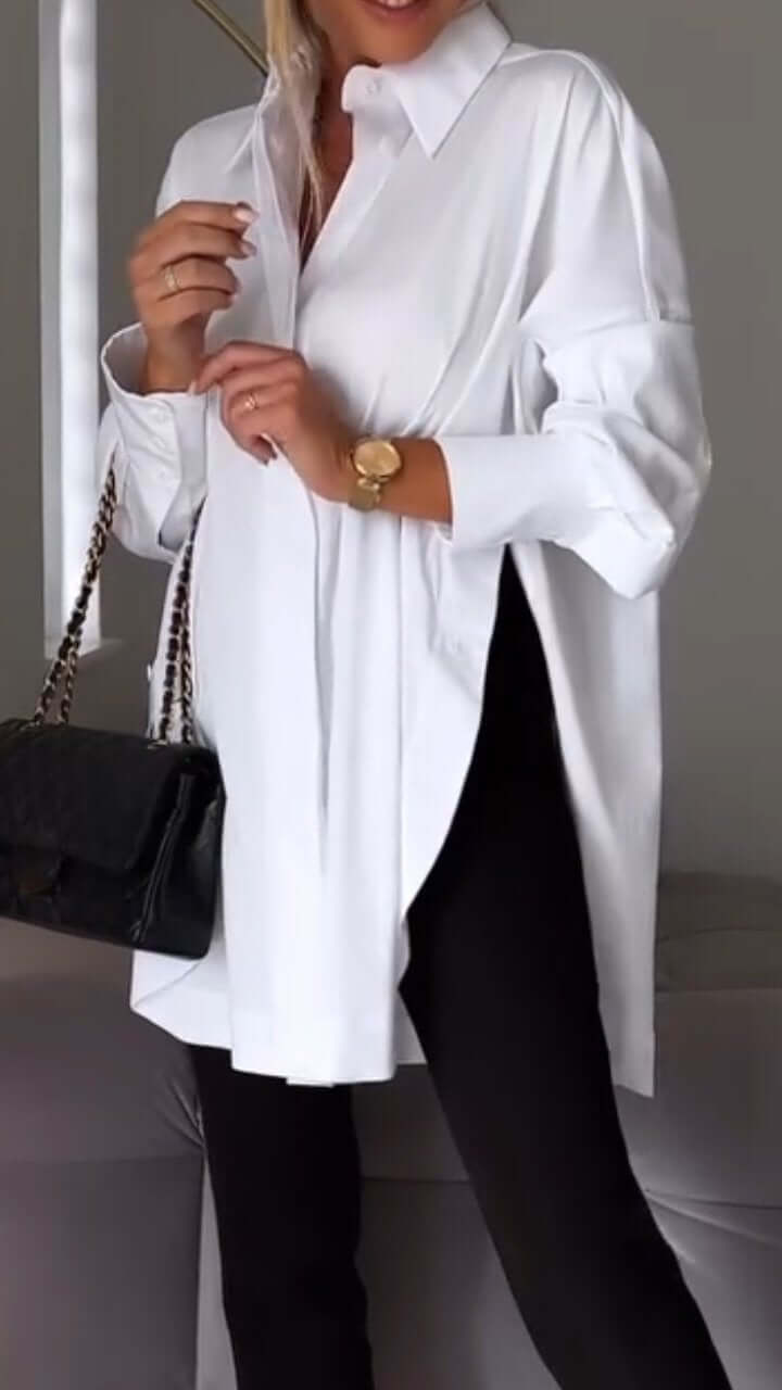 Juliana | Elegantes Hemd mit Reversöffnung